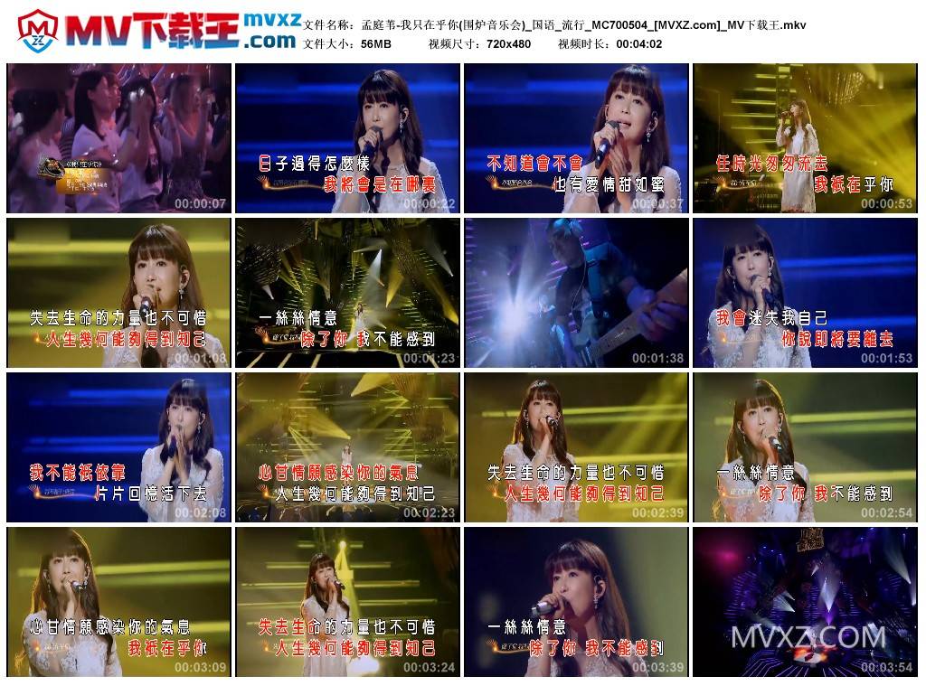 孟庭苇-我只在乎你(围炉音乐会)_国语_流行_MC700504